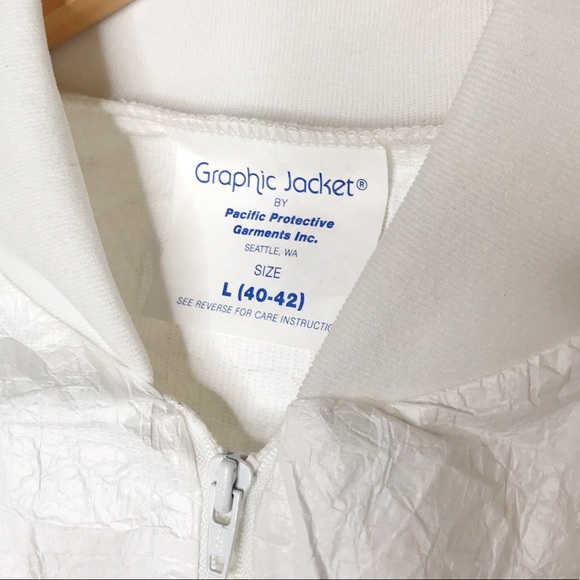 [Vintage] 1988 Tyvek Running Race Jacket Sz. L - Picture 4 of 8